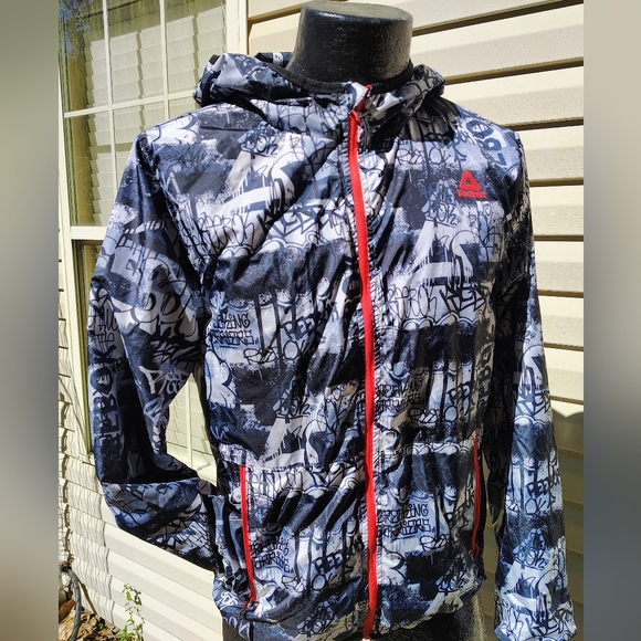 Reebok Boy's Black and Red Jacket - Picture 1 of 11